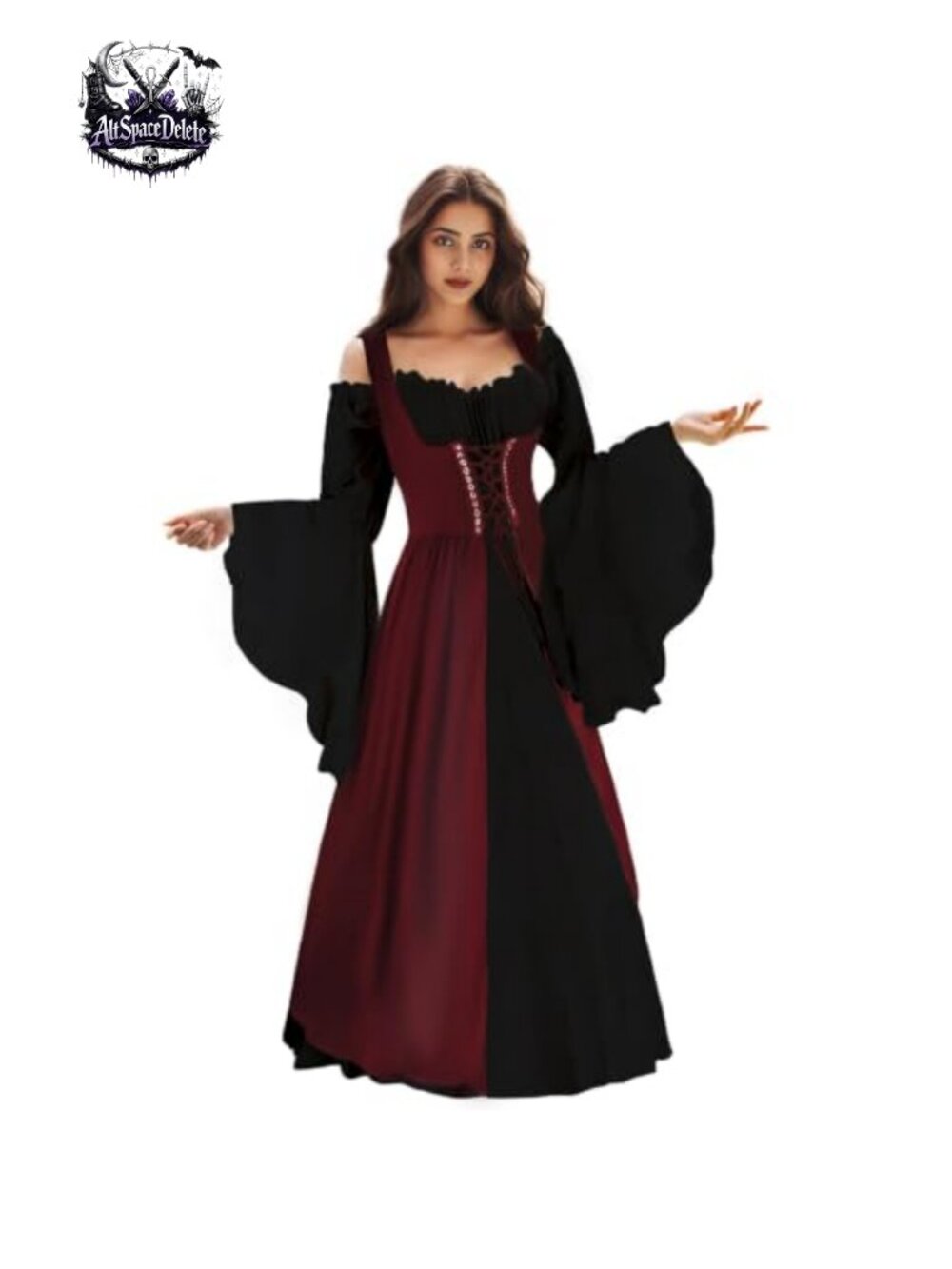 Renaissance Dress Medieval Ren Faire Costume Irish Boho Chemise Cosplay